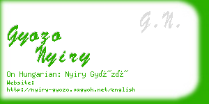 gyozo nyiry business card